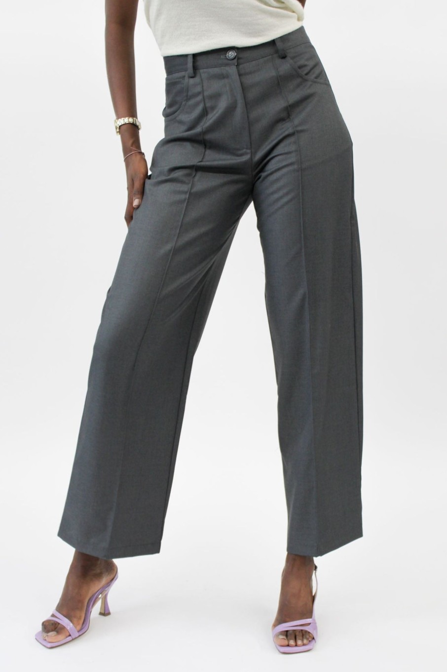 Women CO|TE Pants & Shorts | Co|Te-Petra Pant: Grey