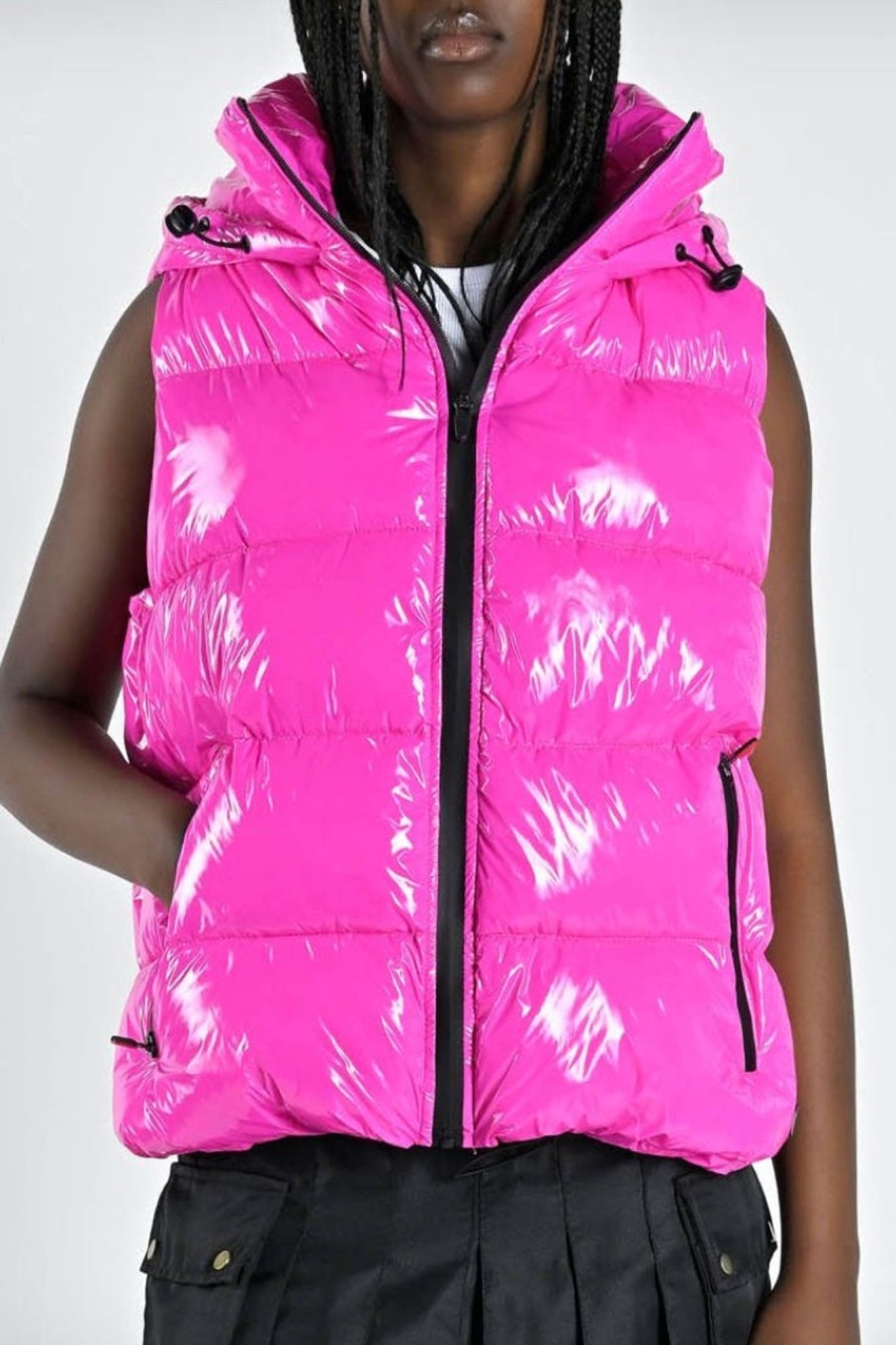 Women Canadian Classics Outerwear | Canadian Classics-Salluit Recycled Vest: Glossy Pink