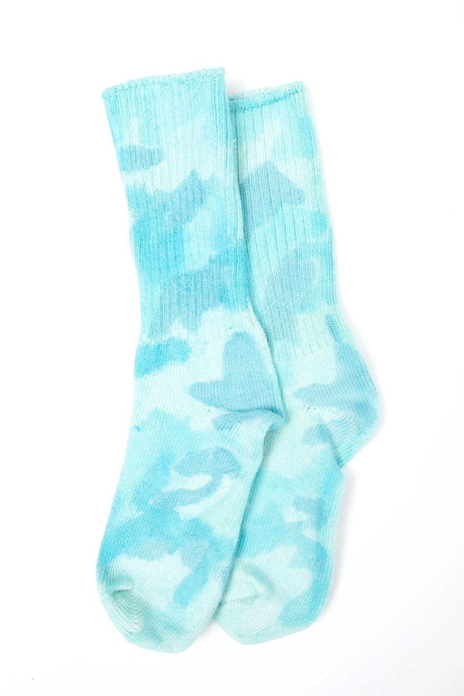 Women Collina Strada Socks & Tights | Collina Strada-Organic Cotton Socks: Blue Camo