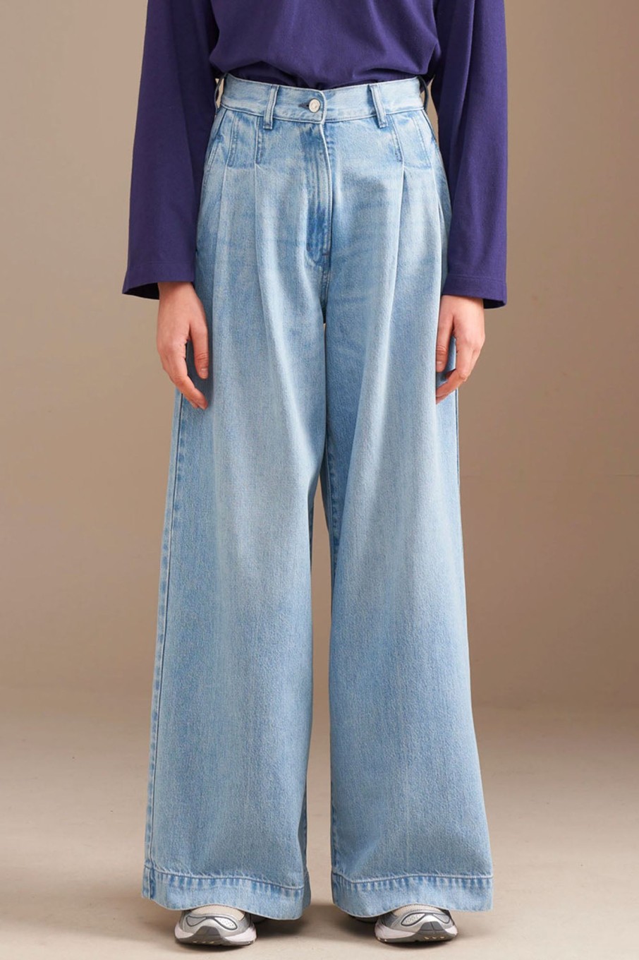 Women Bellerose Pants & Shorts | Bellerose-Pops Jeans: Used Light Blue