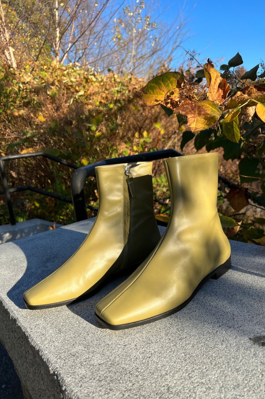 Women Souliers Martinez | Souliers Martinez-Campamento Calf Leather Boots: Green