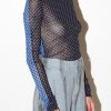 Women KkCo Tops | Kkco-Split Turtleneck: River & Deep Sea