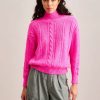 Women Bellerose Sweaters | Bellerose-Nanphu Sweater: Fluo Pink