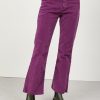 Women Ottod'ame Pants & Shorts | Ottod'Ame-Ribcage Bootcut Jeans: Plum