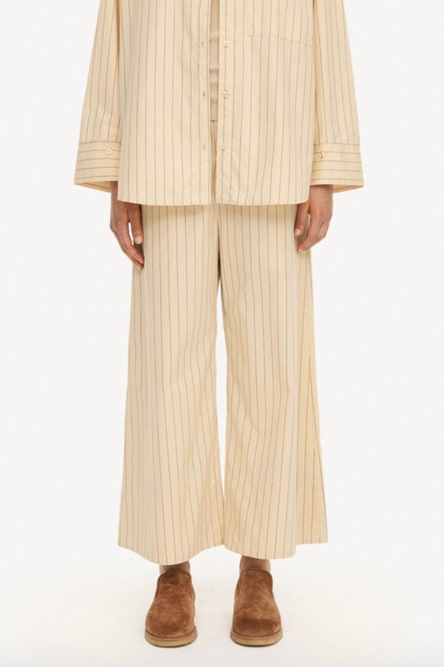 Women By Malene Birger Pants & Shorts | By Malene Birger-Luisa Pant: Cream Pinstripe