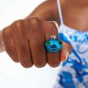 Women Collina Strada Jewelry | Collina Strada-Frog Prince Ring: Mask Blue