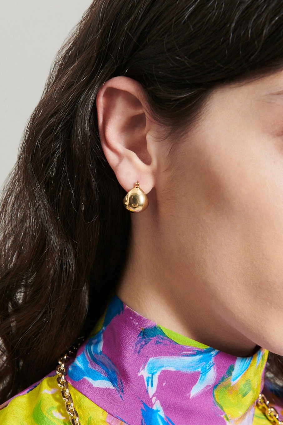 Women Rachel Comey Jewelry | Rachel Comey-Baby Keel Hoop: Gold