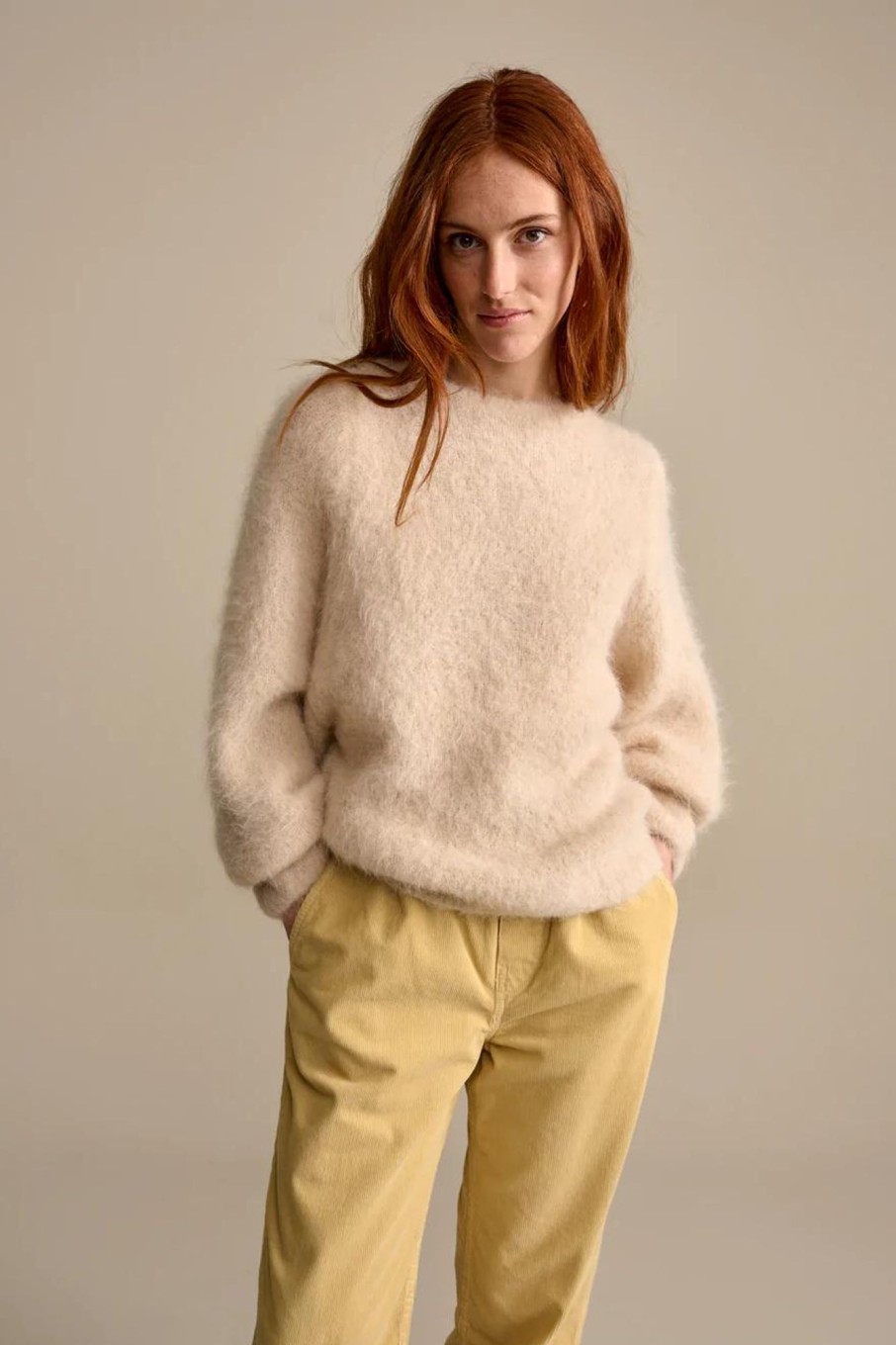 Women Bellerose Sweaters | Bellerose Dara Sweater: Macadamia