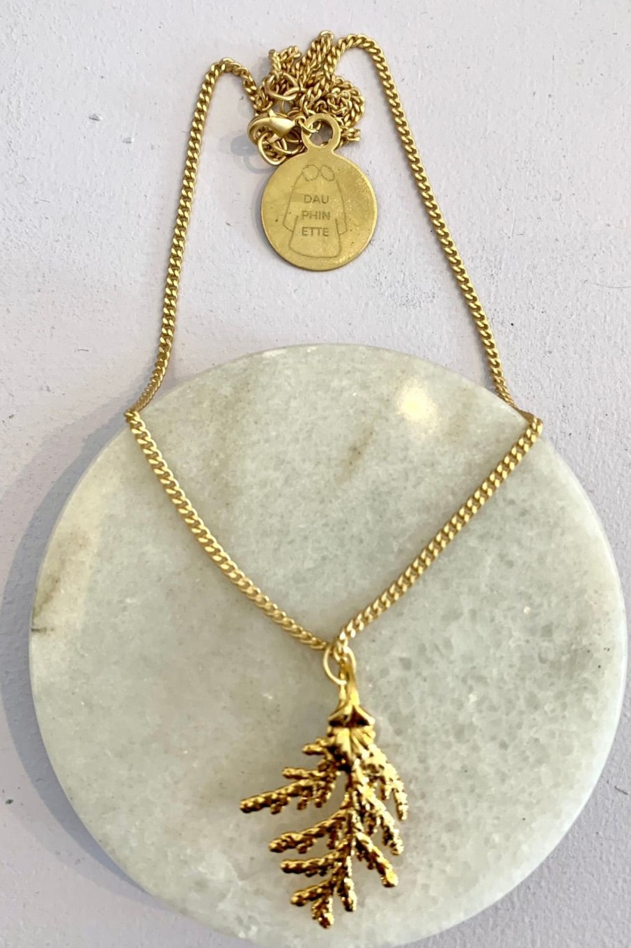 Women Dauphinette Jewelry | Dauphinette-Gold Cypress Necklace