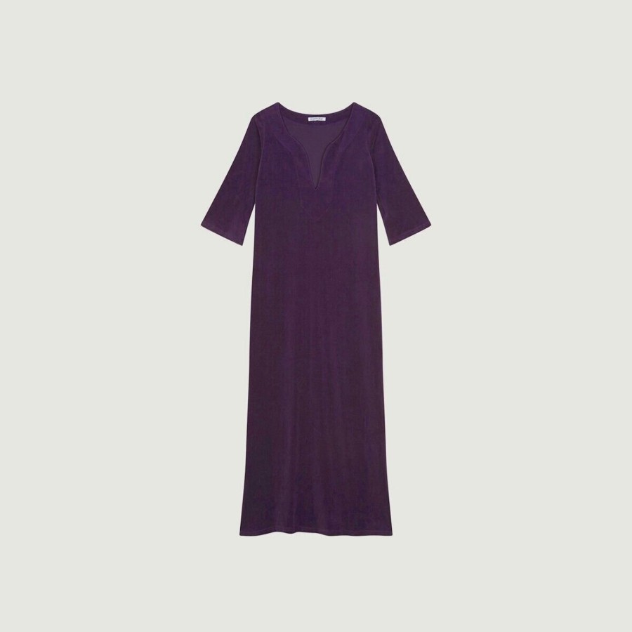 Women Ma Petite Plage Dresses | Ma Petite Plage-Talitha Dress-Aubergine