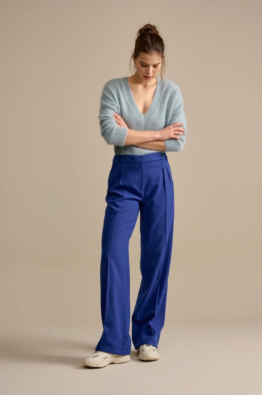 Women Bellerose Pants & Shorts | Bellerose-Valter Pants: Worker Blue