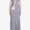 Women No.21 Dresses | No.21-Strapless Maxi Dress: Grey Sequin