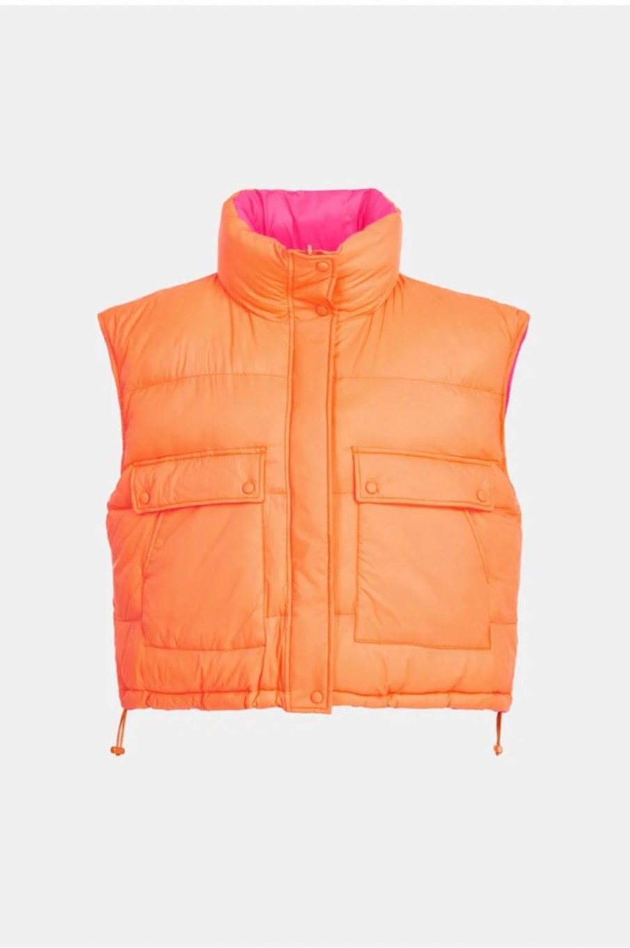 Women Essentiel Antwerp Outerwear | Essentiel Antwerp-Epuff Puffer Bodywarmer: Tiger Blossom Yellow