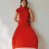 Women Rus Dresses | Rus-Udon Dress: Tomate