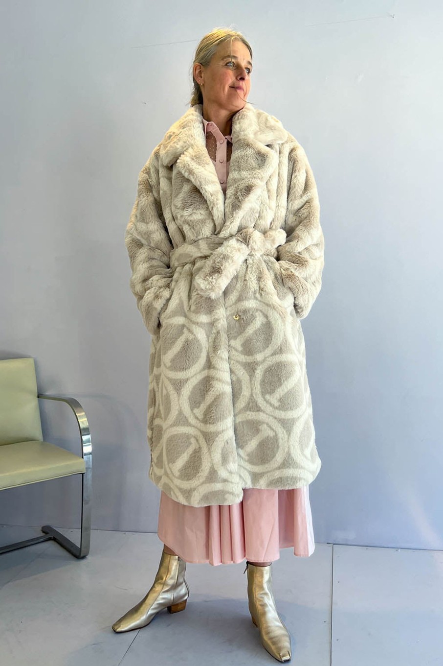 Women Iceberg Outerwear | Iceberg-Oversized Coat: White