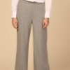 Women Diega Pants & Shorts | Diega-Pompo Pants: Grey Pinstripe