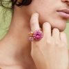 Women Collina Strada Jewelry | Collina Strada-Candy Gem Ring: Gold Pink Speck