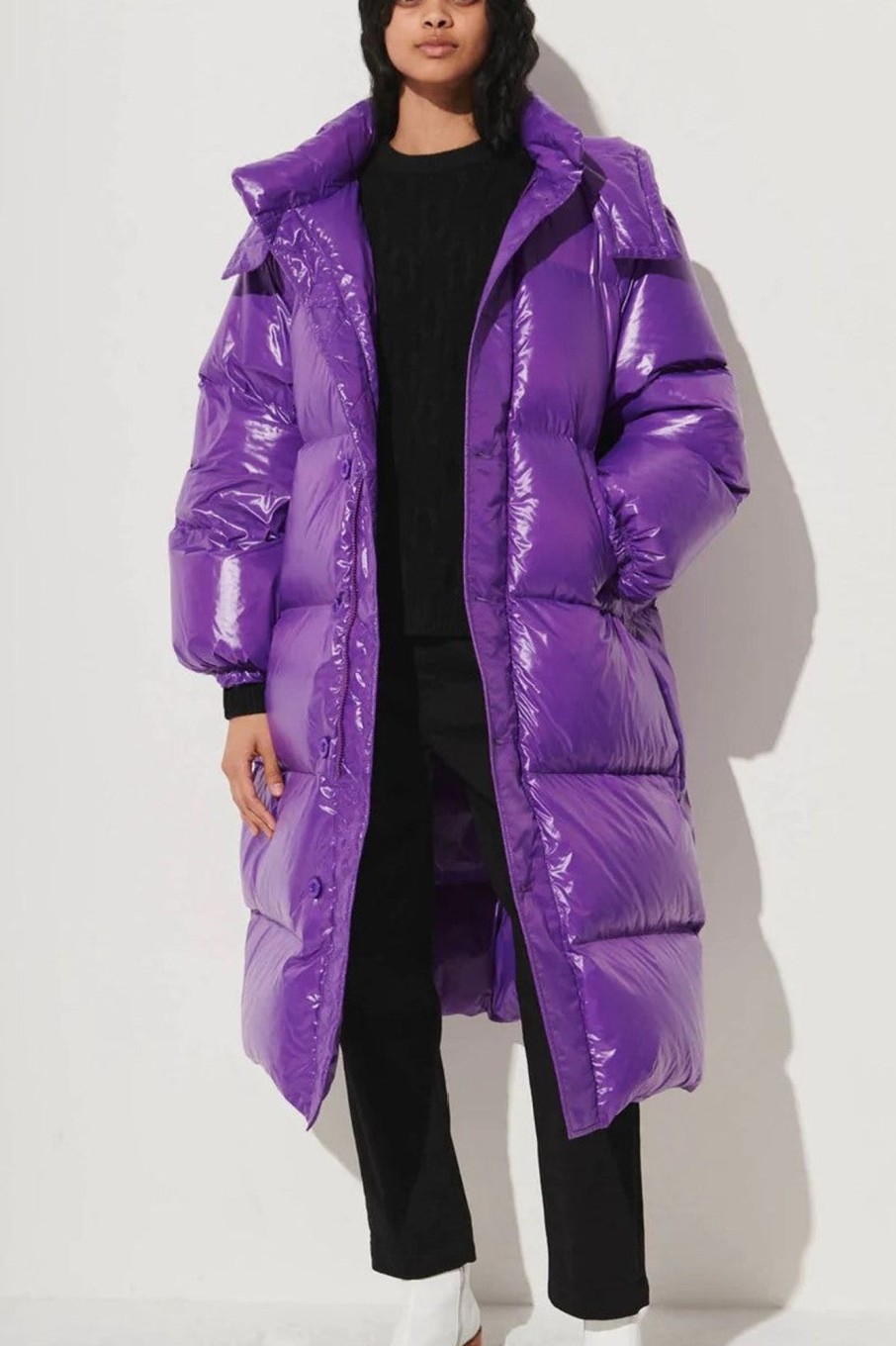 Women Rachel Comey Outerwear | Rachel Comey-Long Puffer: Purple