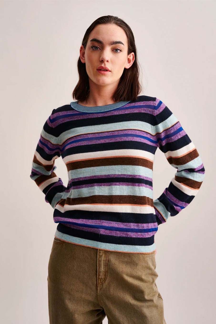 Women Bellerose Tops | Bellerose-Gopsy Top: Stripe C