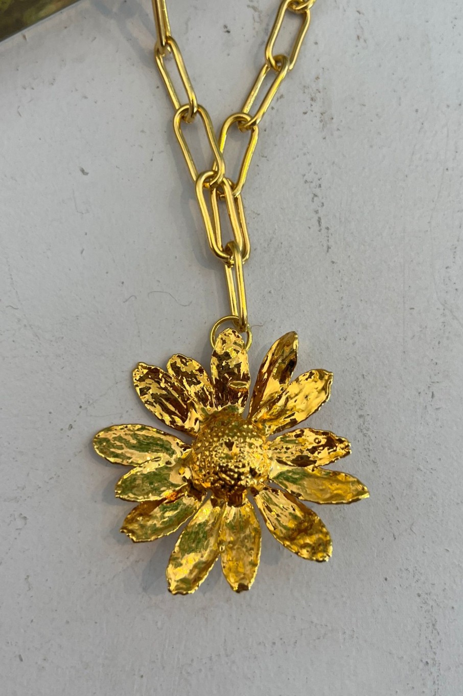 Women Dauphinette Jewelry | Dauphinette-Sunflower Necklace: Gold