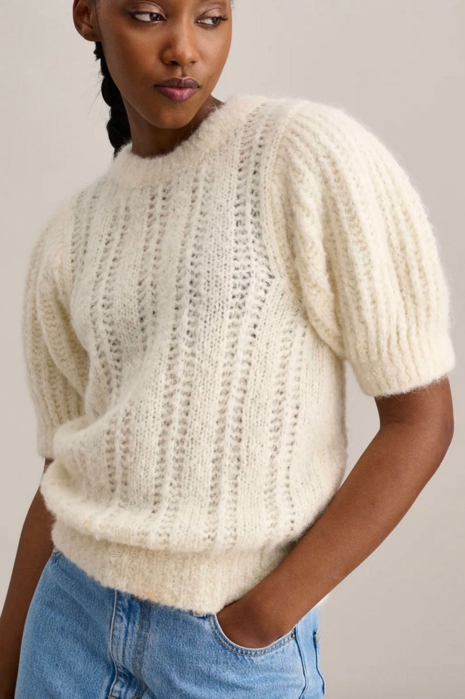 Women Bellerose Sweaters | Bellerose-Abou Sweater: Natural