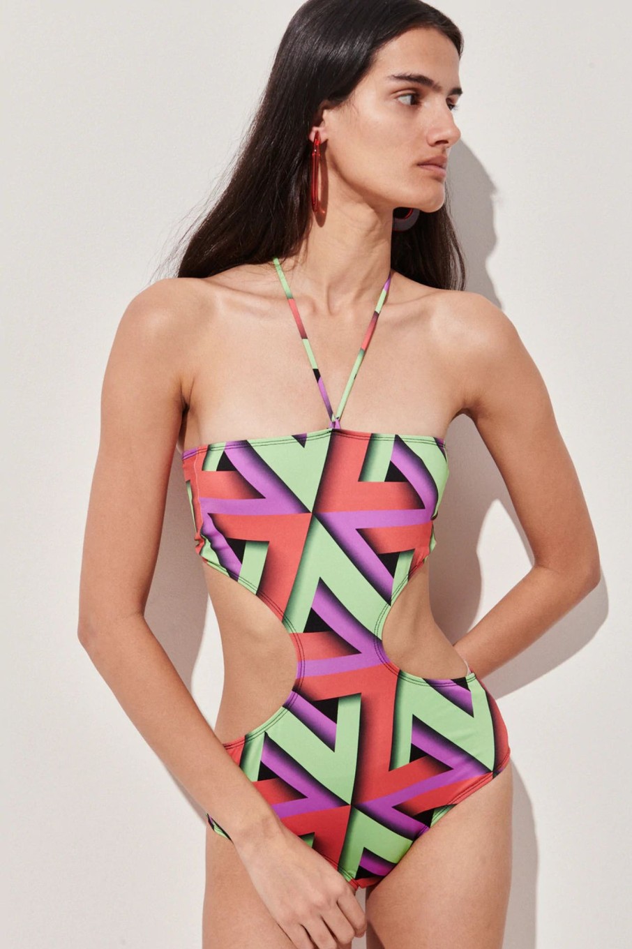 Women Rachel Comey Swimwear | Rachel Comey-Balvan Swim: Green Multi