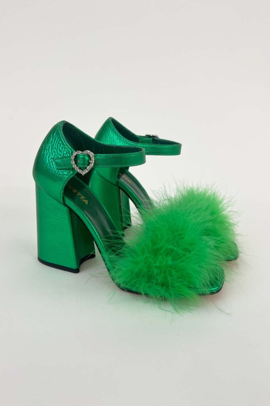 Women Vivetta | Vivetta-Marabu Sandal: Emerald