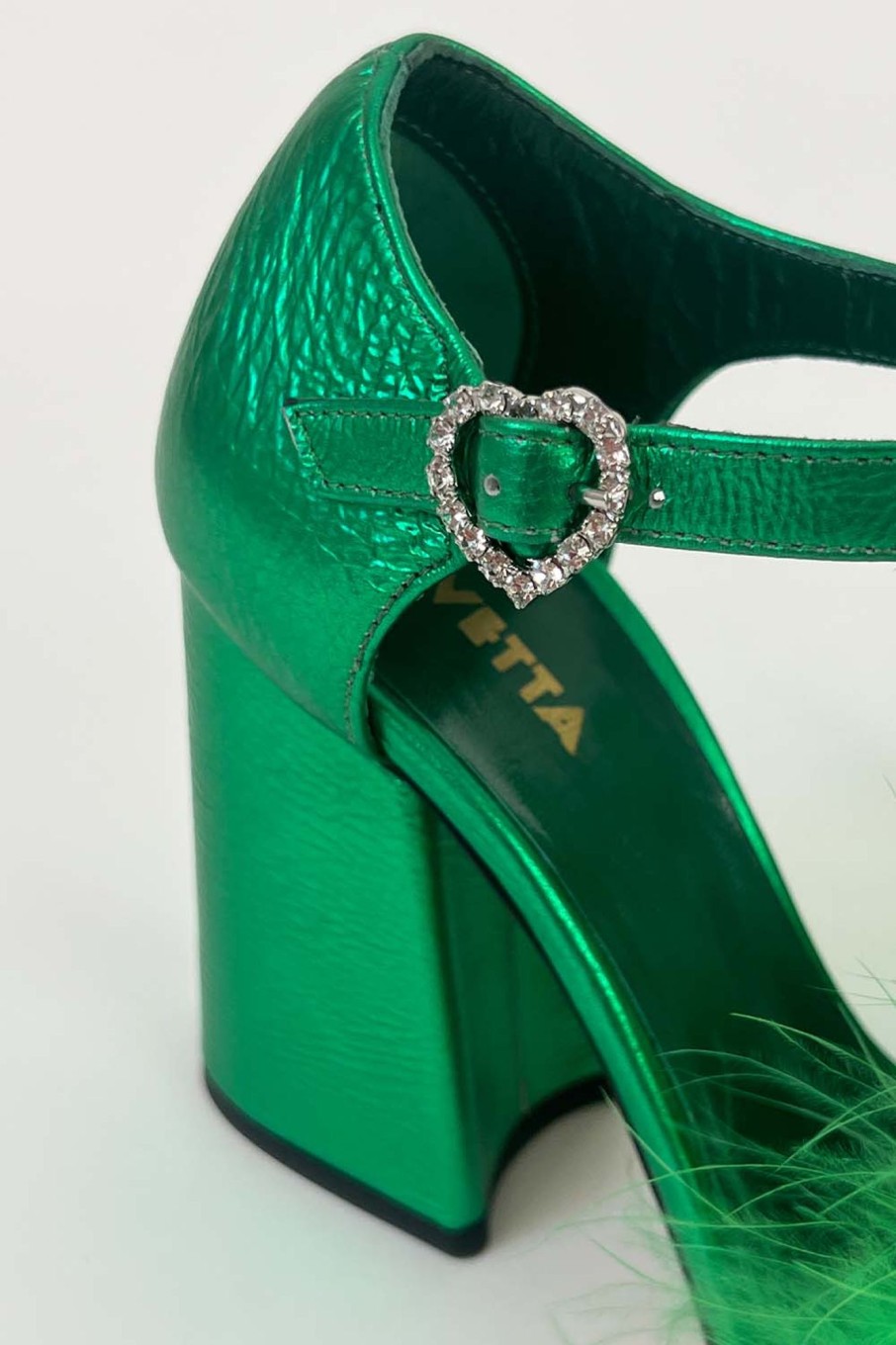 Women Vivetta | Vivetta-Marabu Sandal: Emerald