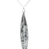 Women Airy Heights Design Jewelry | Airy Heights Design-Oleander Leaf Pendant Necklace: Sterling