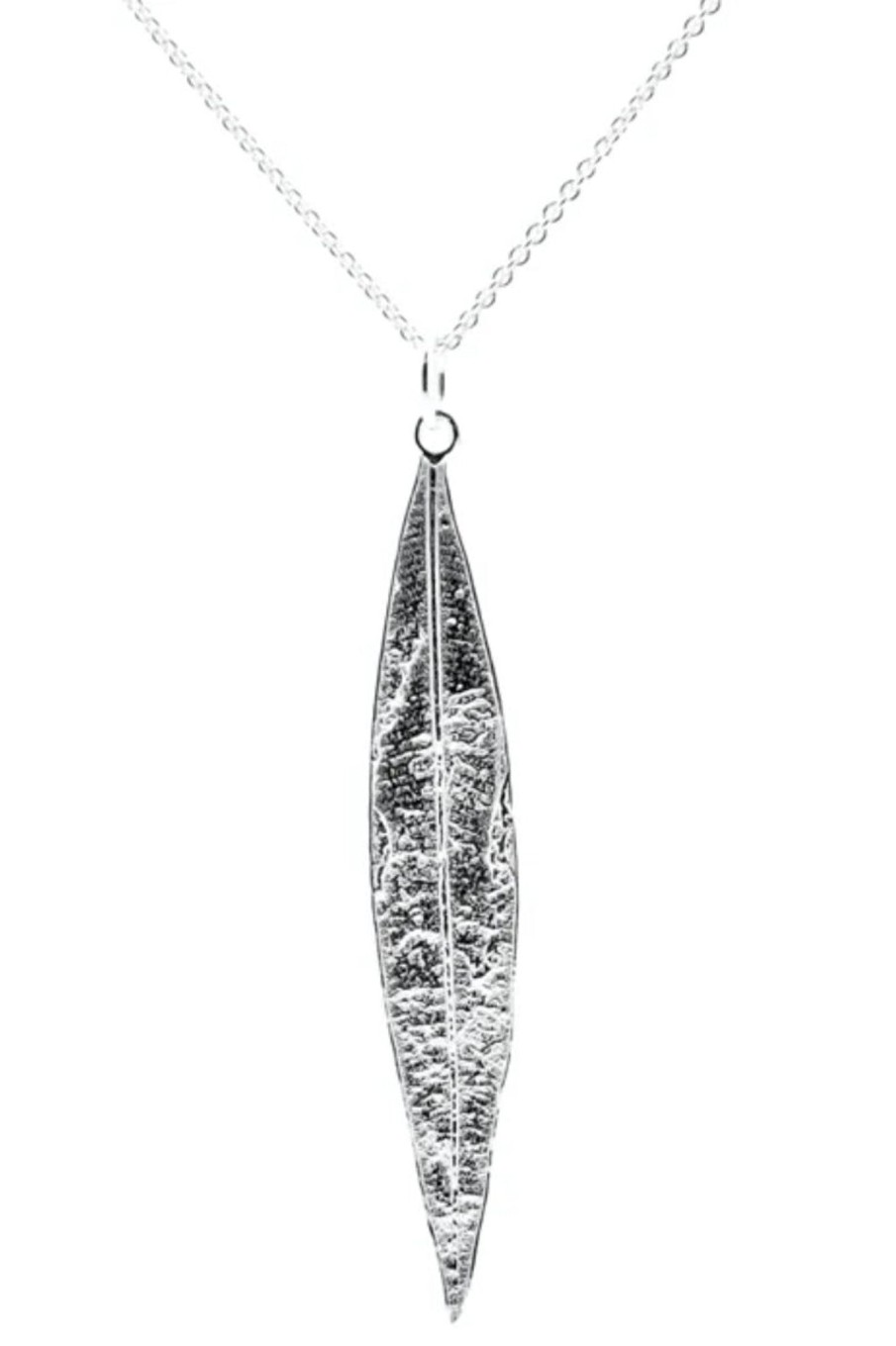 Women Airy Heights Design Jewelry | Airy Heights Design-Oleander Leaf Pendant Necklace: Sterling