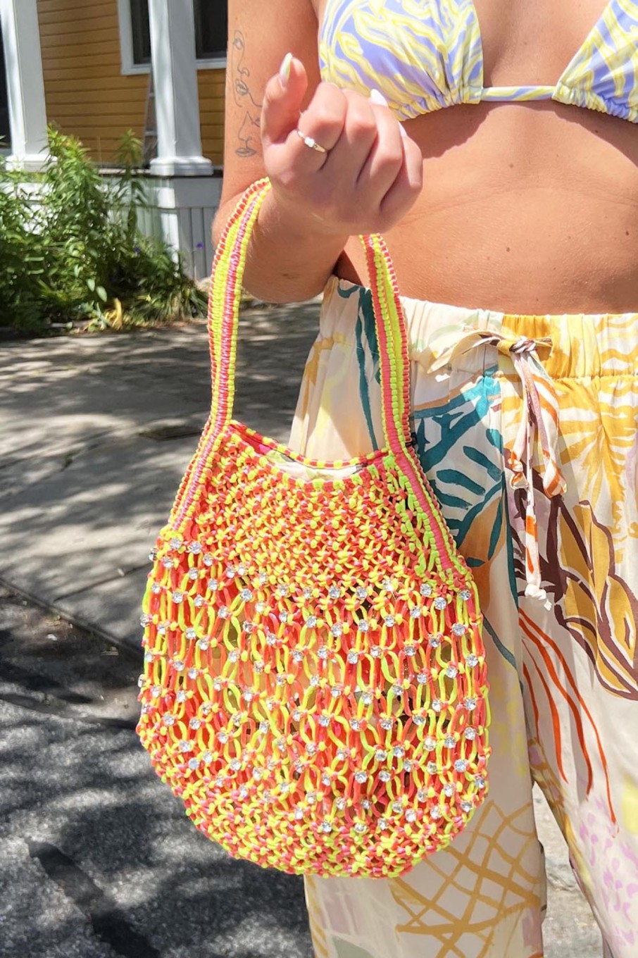 Women Manoush Bags | Manoush-Rainbow Flower Bag