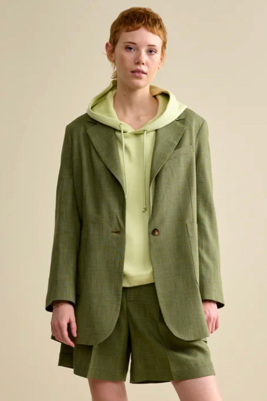 Women Bellerose Outerwear | Bellerose-Vittore Blazer: Check A