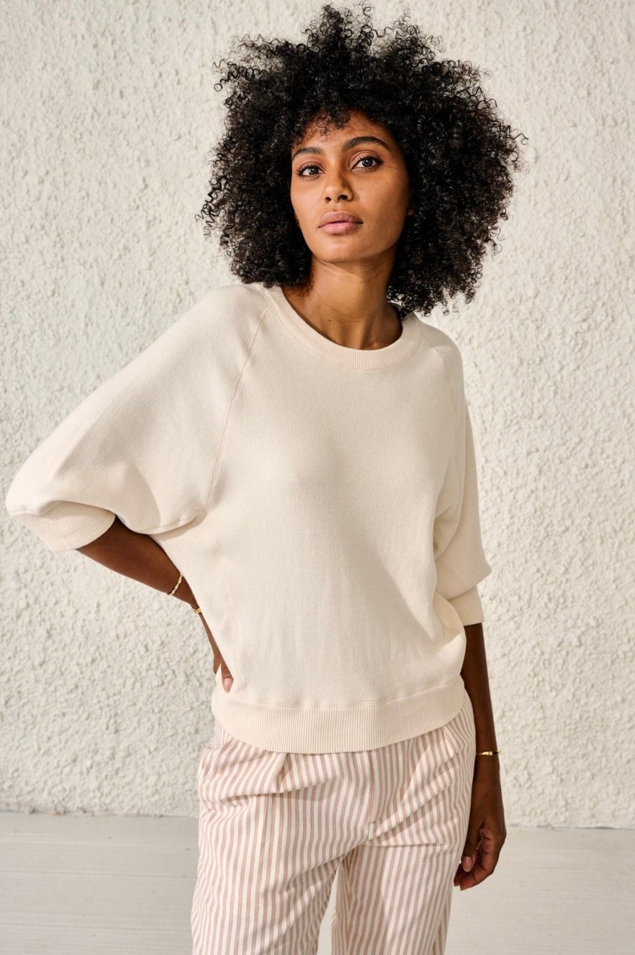 Women Bellerose Sweaters | Bellerose-Anglet Sweater: Milky Way