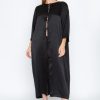 Women Lily Forbes Dresses | Lily Forbes-Venus Duster: Black Silk