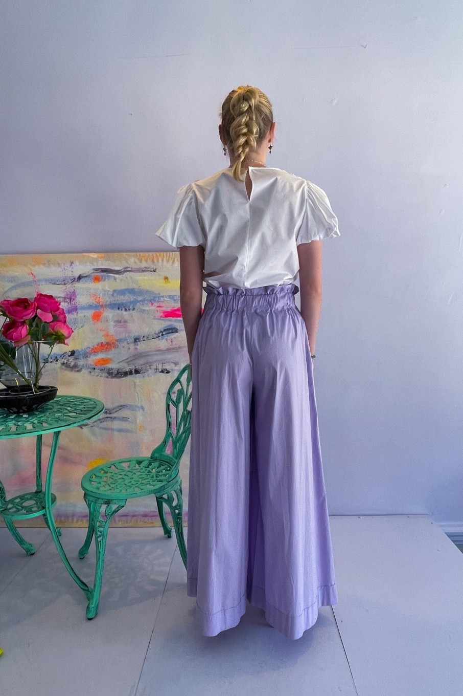 Women Vivetta Pants & Shorts | Vivetta-Palazzo Pants: Lilac