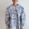 Women Dauphinette Tops | Dauphinette-Beau Puff Sleeve Top: Lazy Boy Floral