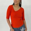 Women By Malene Birger Tops | By Malene Birger-Ivena Top: Orange