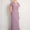 Women Natalie Busby Dresses | Natalie Busby-That'S A Wrap Maxi Dress: Lilac