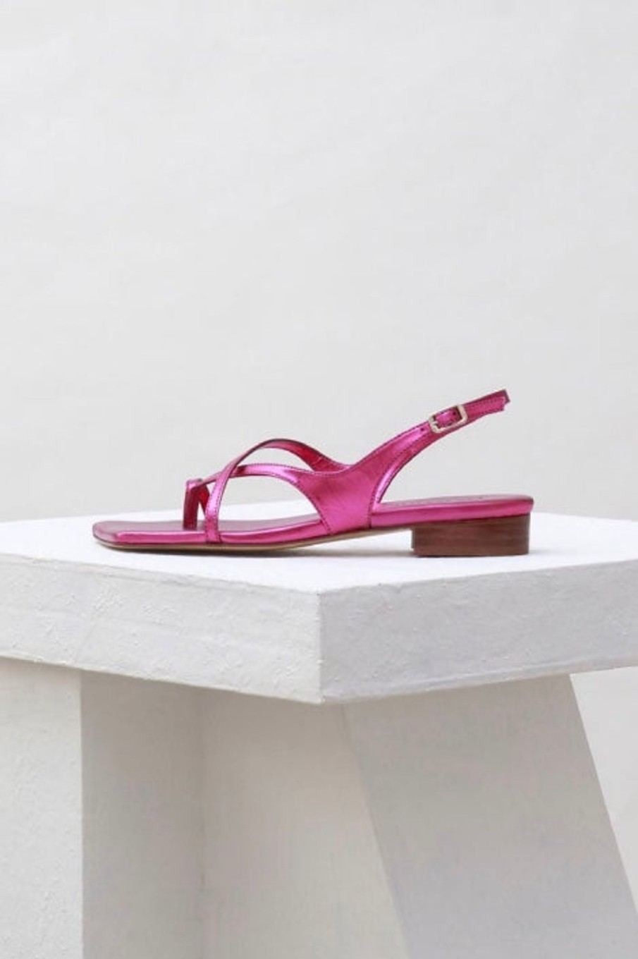 Women Souliers Martinez | Souliers Martinez-Alondra Block Heel: Pink