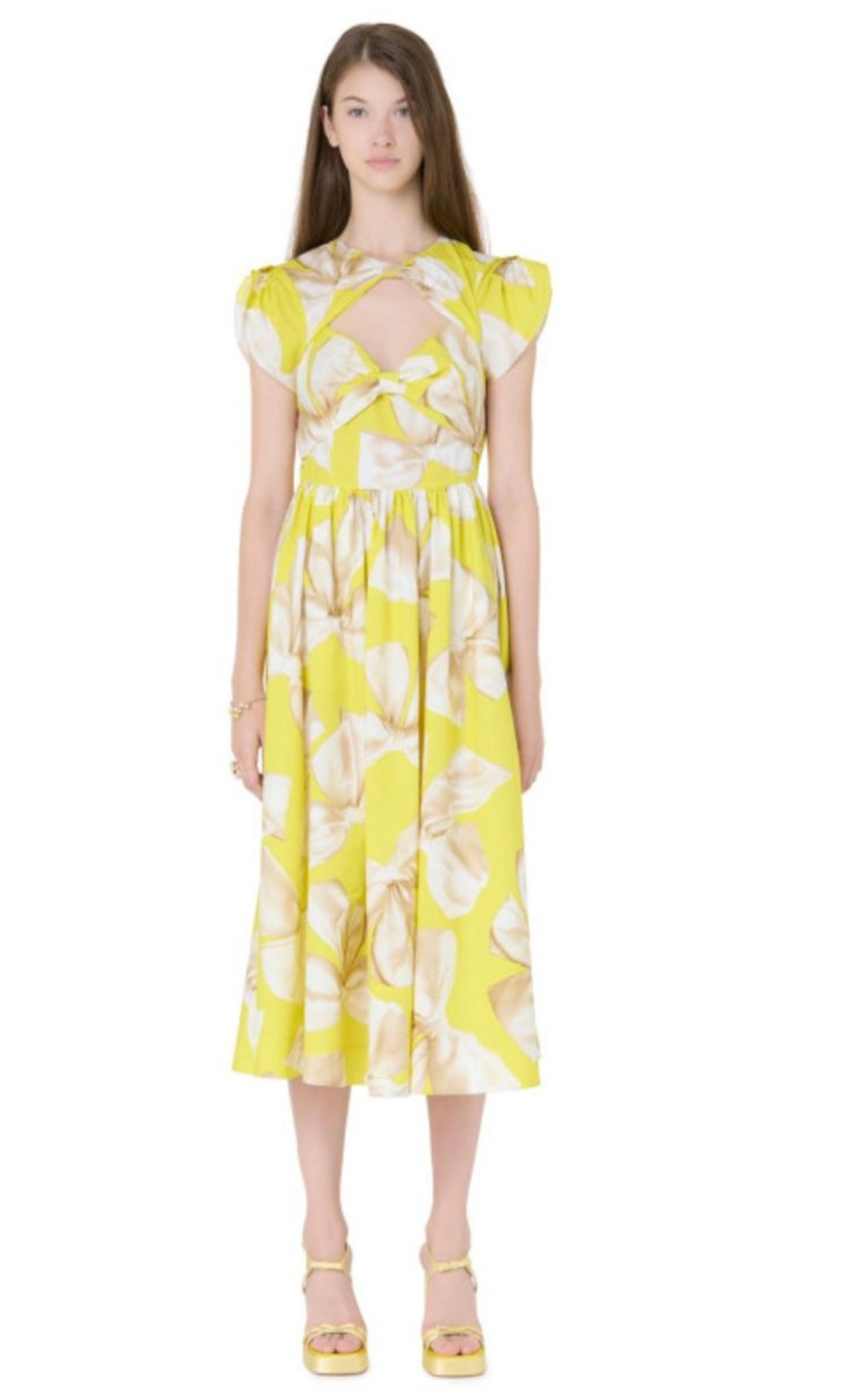 Women Vivetta Dresses | Vivetta-Cutout Dress: Yellow Bows