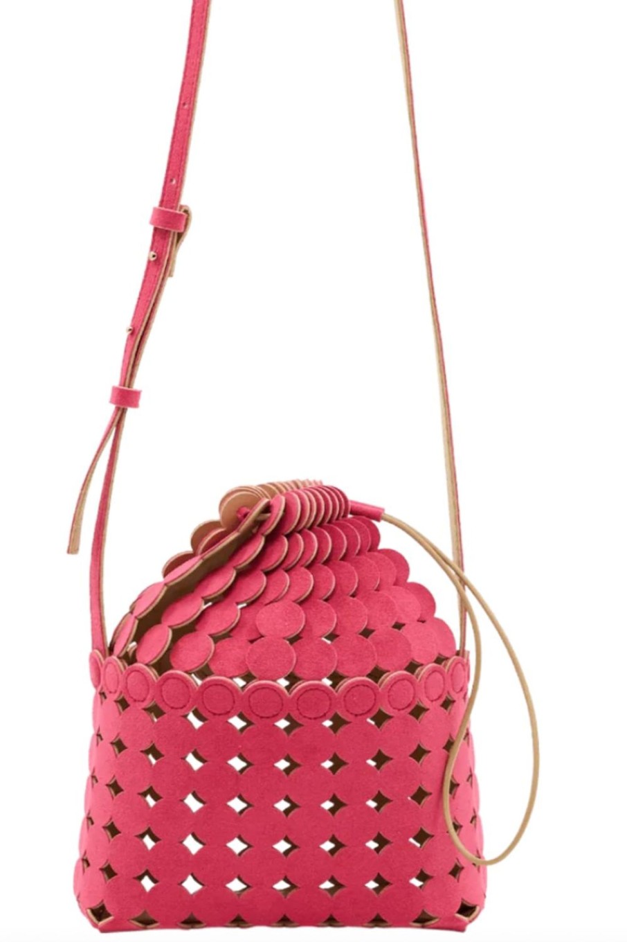 Women Mary Al Terna Bags | Mary Al Terna-Moon Shoulder Bag: Pink