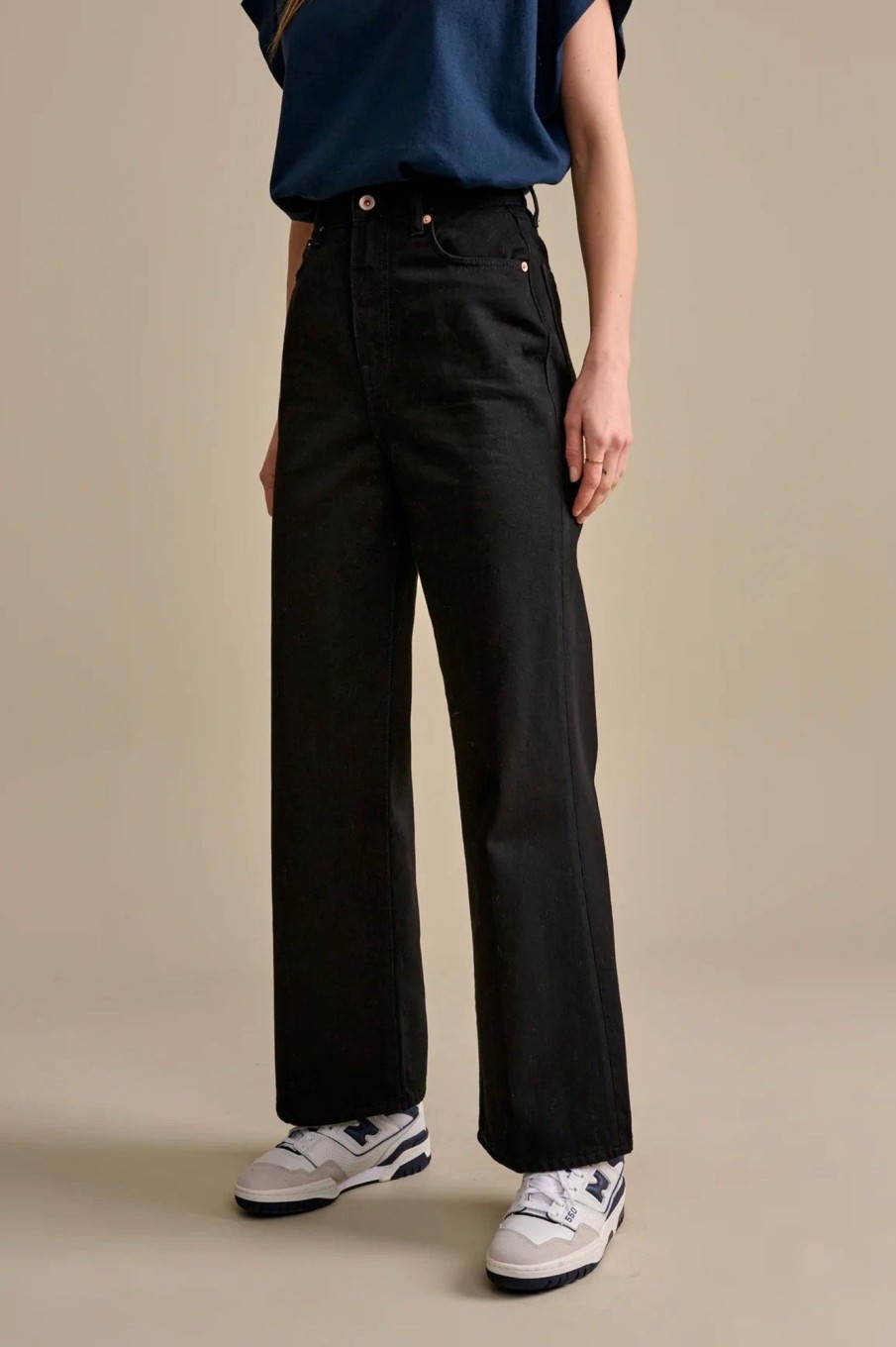 Women Bellerose Pants & Shorts | Bellerose-Prince Jeans: Black Rinse