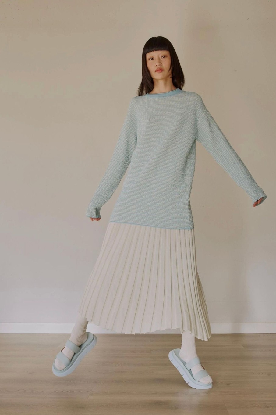 Women Rus Skirts | Rus-Lune Skirt: Salt