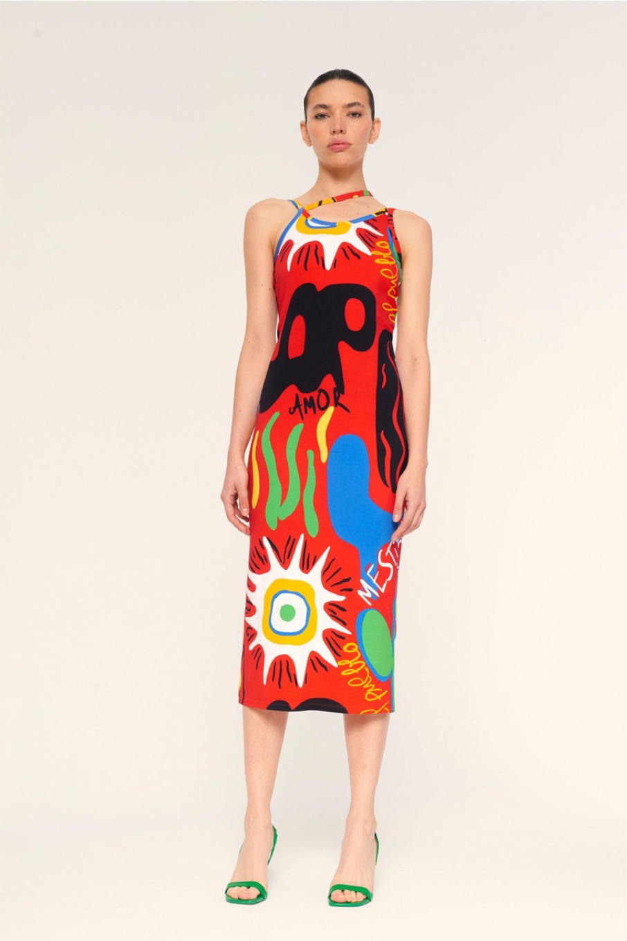 Women De Loreta Dresses | De Loreta-Cumbia Dress: Amor Print