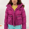 Women Iceberg Outerwear | Iceberg-Down Jacket: Fuchsia