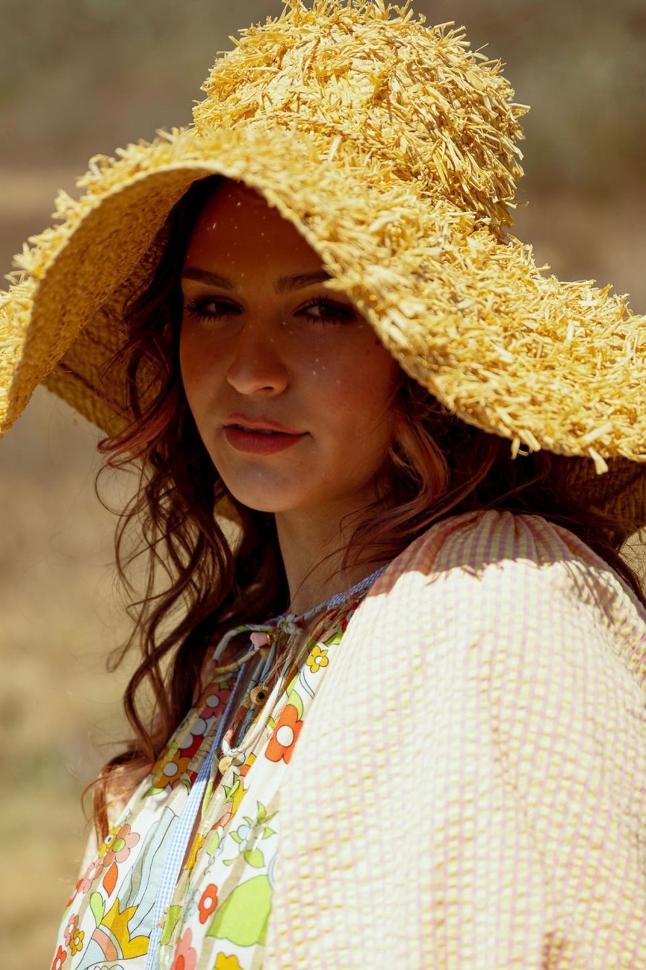 Women Sans Arcidet Hats & Hair Accessories | Sans Arcidet-Summertime Hat: Mimosa