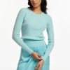 Women Essentiel Antwerp Tops | Essentiel Antwerp-Elodia Pullover Sweater: Mint Julep