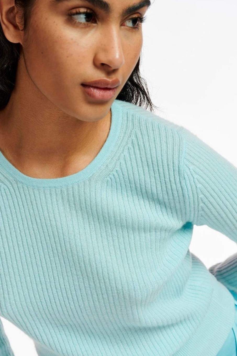 Women Essentiel Antwerp Tops | Essentiel Antwerp-Elodia Pullover Sweater: Mint Julep