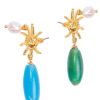 Women Briwok Jewellery Jewelry | Briwok-Ludovica Earrings: Mixed Glass