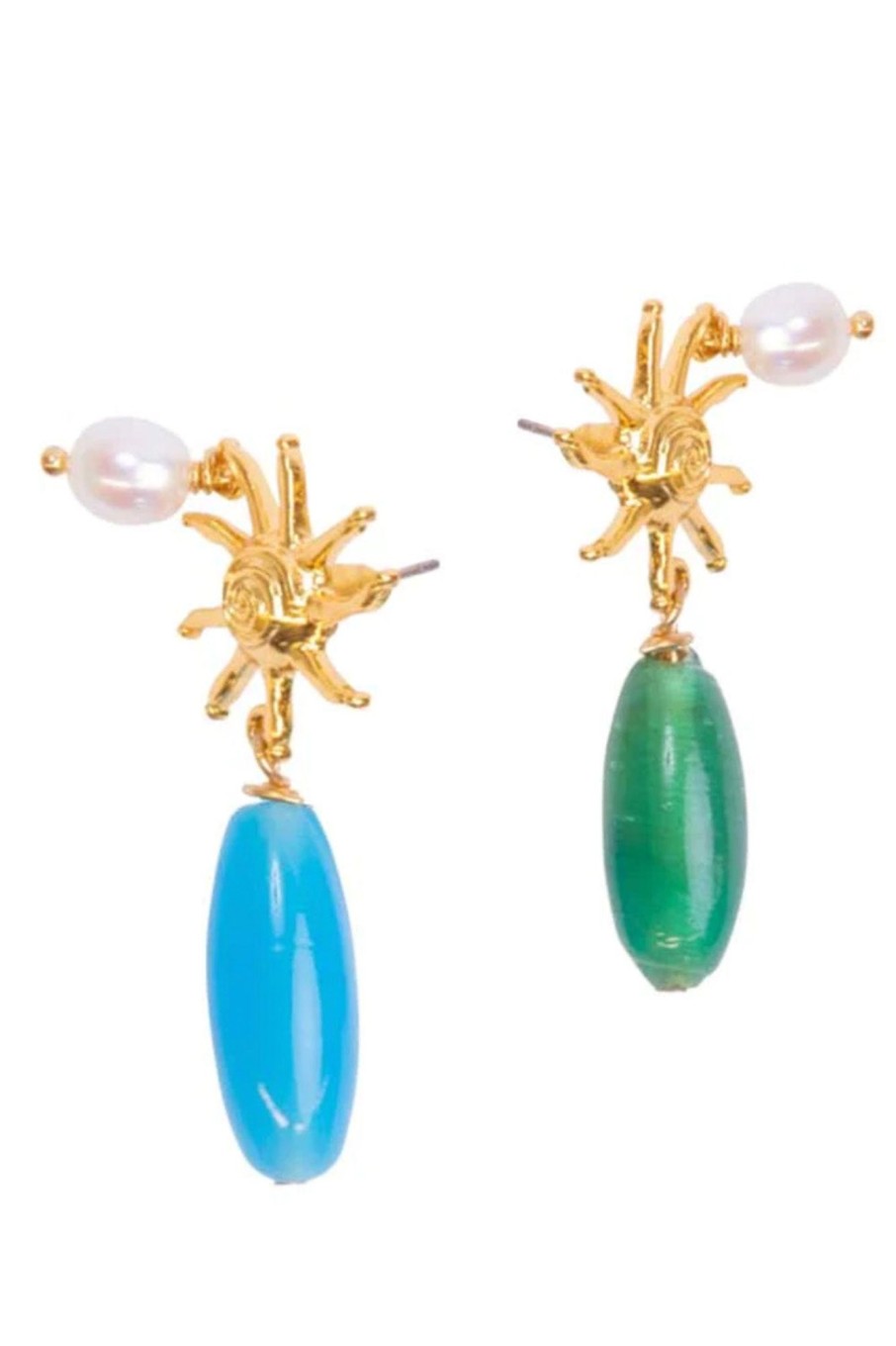 Women Briwok Jewellery Jewelry | Briwok-Ludovica Earrings: Mixed Glass